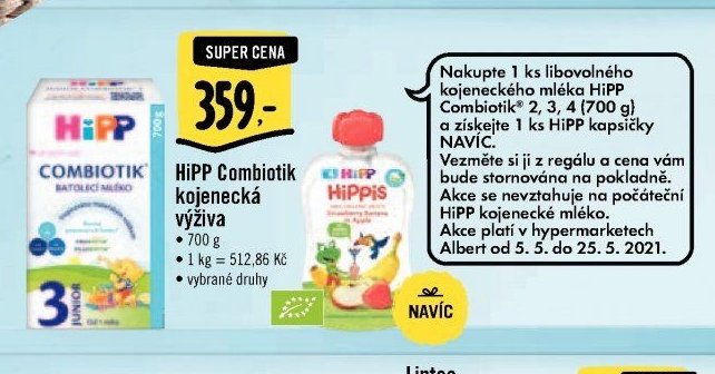 HiPP kojenecká výživa
