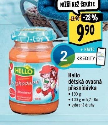 Hello dětská ovocná přesnídávka