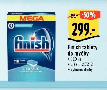 Finish tablety do myčky