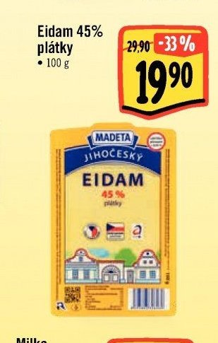 Eidam 45% plátky