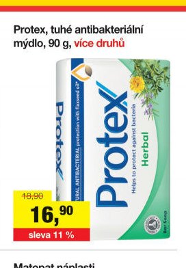 Protex, tuhé antibakteriální mýdlo, 90 g, více druhů