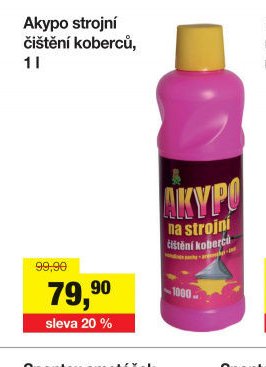 Akypo strojní čištění koberců, 1 l