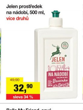 Jelen prostředek na nádobí, 500 ml, více druhů