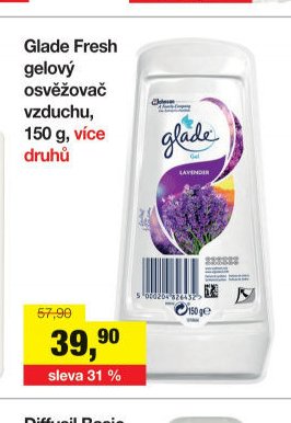Glade Fresh gelový osvěžovač vzduchu, 150 g, více druhů