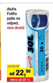 Alufix Folifix pytle na odpad, více druhů