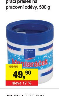 Důbrava Monteráček prací prášek na pracovní oděvy, 500 g