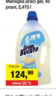 Madel Gran Bucato Marsiglia prací gel, 45 praní, 2,475 l