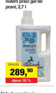 Jelínek mimi s Panthenolem prací gel 60 praní, 2,7 l