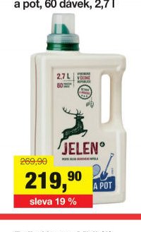 Jelen prací gel na sport a pot, 60 dávek, 2,7 l