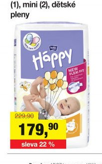 Bella Happy New Born (1), mini (2), dětské pleny