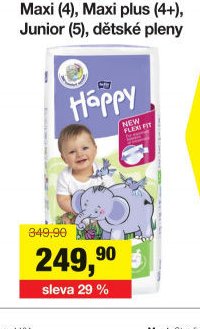 Bella Happy Midi (3), Maxi (4), Maxi plus (4+), Junior (5), dětské pleny