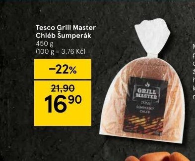 Tesco Grill Master Chléb Šumperák