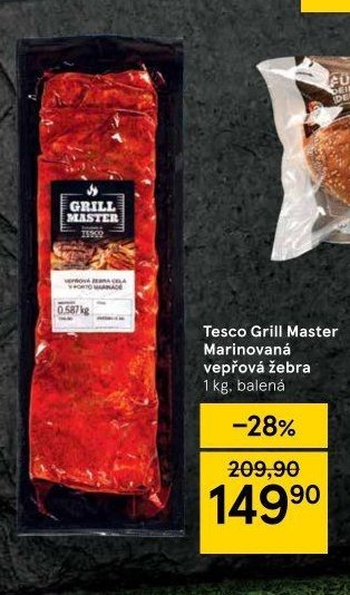 Tesco Grill Master Marinovaná vepřová žebra