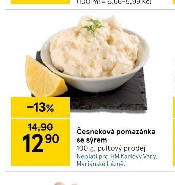 Česneková pomazánka se sýrem