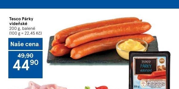 Tesco Párky vídeňské