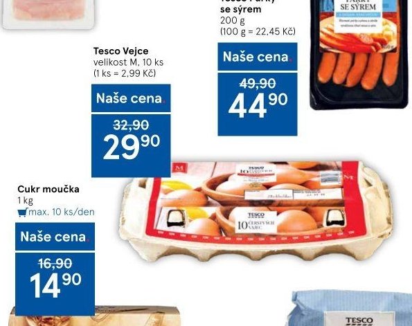 Tesco Vejce velikost M