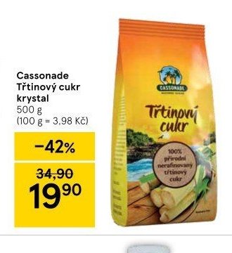 Cassonade Třtinový cukr krystal