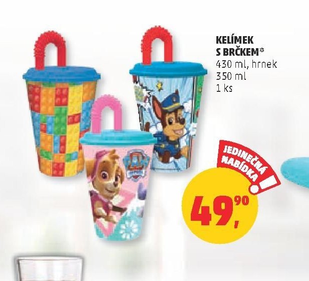 Kelímek s brčkem