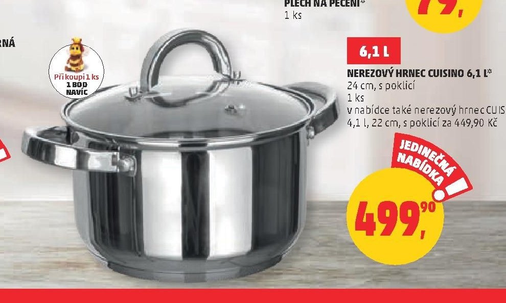 Nerezový hrnec Cuisino 6,1 l