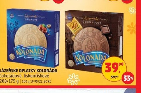 Lázeňské oplatky Kolonáda