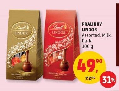 PRALINKY LINDOR Assorted, Milk, Dark