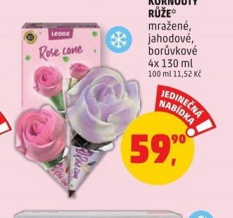 KORNOUTY RŮŽE mražené, jahodové, borůvkové
