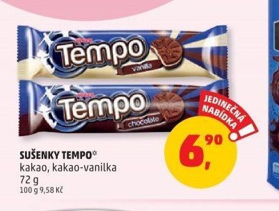 Sušenky Tempo kakao, kakao-vanilka
