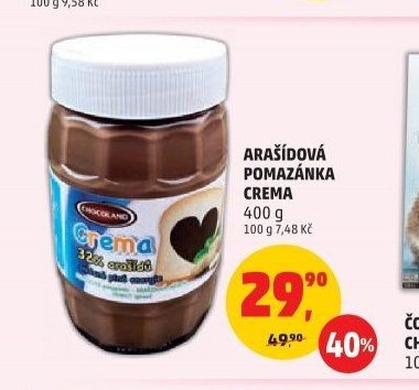 Arašídová pomazánka Crema