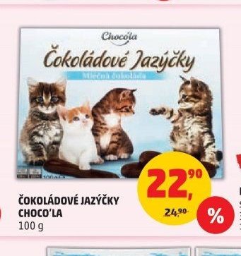 Čokoládové jazýčky Choco'la