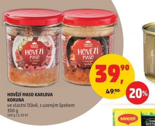 HOVĚZÍ MASO KARLOVA KORUNA