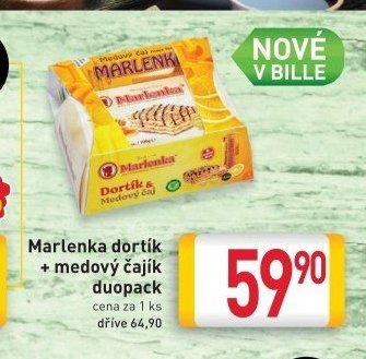 Marlenka dortík + medový čajík duopack