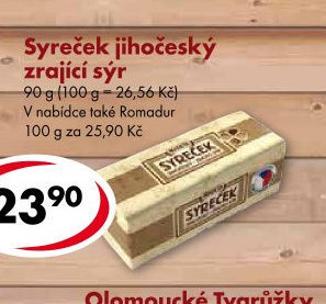 Syreček jihočeský zrající sýr