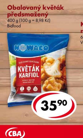 Obalovaný květák předsmažený