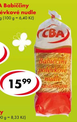 CBA Babiččiny polévkové nudle