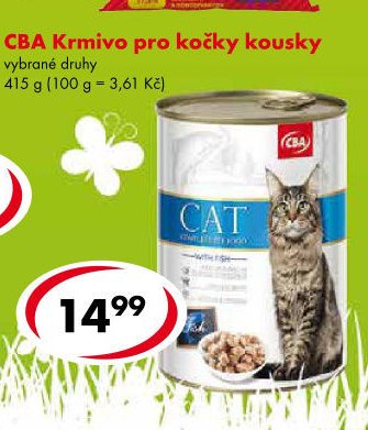 CBA Krmivo pro kočky kousky