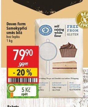 Doves Farm Samokypřící směs bílá bez lepku
