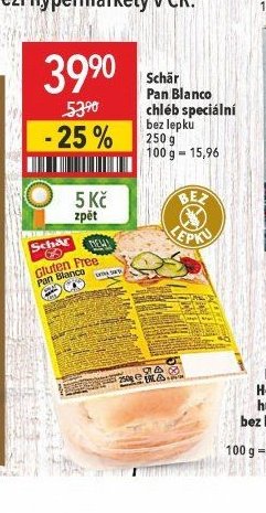 Schär Pan Blanco chléb speciální bez lepku