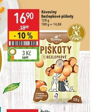 Kávoviny Bezlepkové piškoty