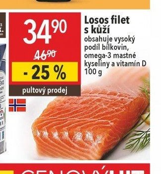 Losos filet s kůží