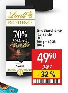 Lindt Excellence různé druhy 80 g