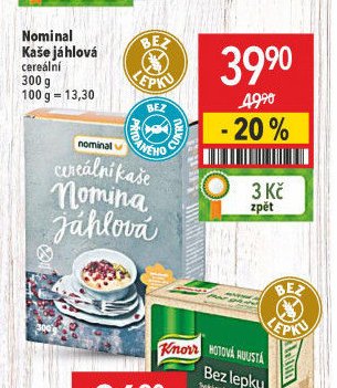 Nominal Kaše jáhlová