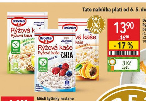 Dr. Oetker Rýžová kaše bez lepku