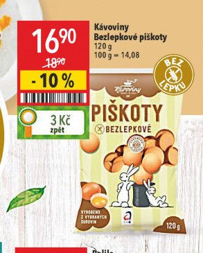 Kávoviny Bezlepkové piškoty