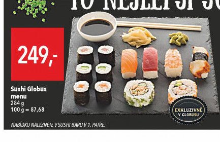 Sushi Globus menu