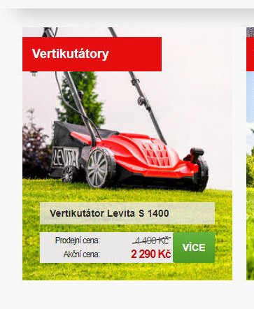 Vertikutátor Levita S 1400 - Mountfield akcniletaky.com