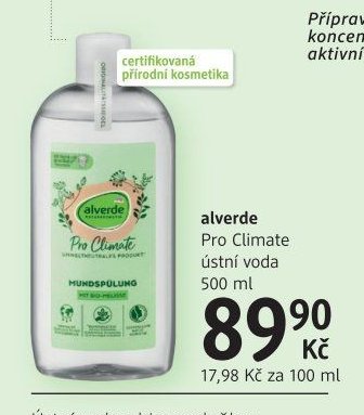 alverde Pro Climate ústní voda 500 ml