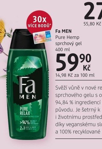 Fa MEN Pure Hemp sprchový gel