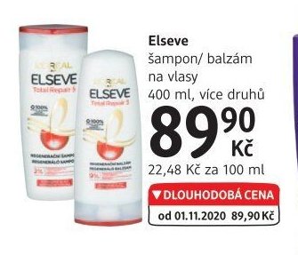 Elseve šampon/balzám na vlasy 400 ml