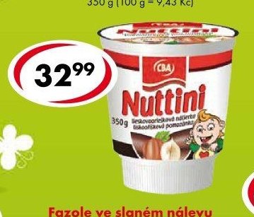 CBA Lískooříšková pomazánka Nuttini