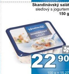 Salát skandinávský sleďový s jogurtem Varmuža